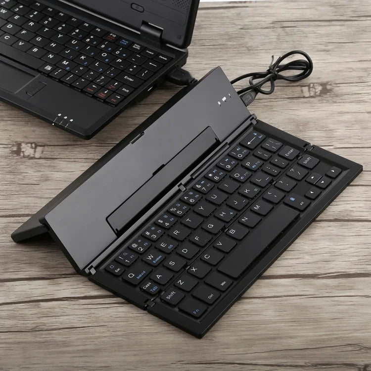 Clavier Bluetooth V3.0 pliable ultra-fin GK608, support intégré, compatible avec les systèmes Android/iOS/Windows, GK608 (noir), GK608 (gris), GK608 (or)