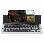 Clavier Bluetooth V3.0 pliable ultra-fin GK608, support intégré, compatible avec les systèmes Android/iOS/Windows, GK608 (noir), GK608 (gris), GK608 (or)