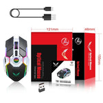 ZERODATE T30 Souris Optique sans Fil RVB Rétroéclairée, 2.4GHz 2400DPI, Trois Vitesses Réglables, T30 Blanc