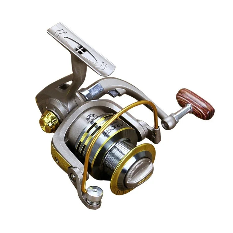 Moulinet de pêche YUMOSHI à roulement à billes entièrement métallique, siège de roue avec poignée à bascule, GS1000, GS2000, GS3000, GS4000, GS5000, GS6000, GS7000