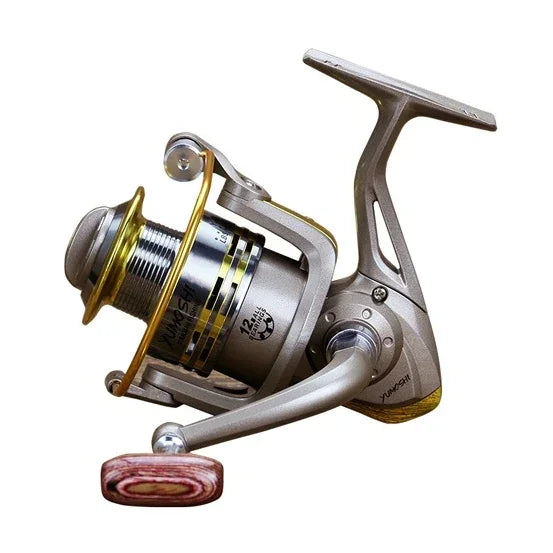 Moulinet de pêche YUMOSHI à roulement à billes entièrement métallique, siège de roue avec poignée à bascule, GS1000, GS2000, GS3000, GS4000, GS5000, GS6000, GS7000