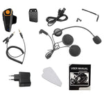 Casque interphone Bluetooth V3.0 2.4GHz BT-S2 simple pour casque de moto, réponse automatique, support FM, interphone jusqu'à 1000m, BT-S2 simple