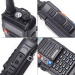 Talkie-walkie portable Baofeng BF-UV5R Plus S9 FM, prise US, noir, rouge, argent