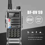 Talkie-walkie portable Baofeng BF-UV5R Plus S9 FM, prise US, noir, rouge, argent