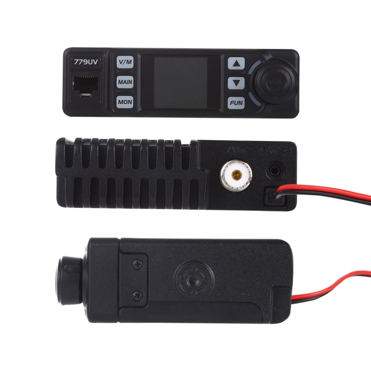 Radio mobile AnyTone AT-779UV VHF / UHF double bande 200 canaux 25W FM pour voiture, talkie-walkie