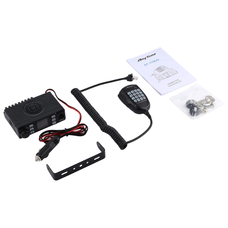 Radio mobile AnyTone AT-779UV VHF / UHF double bande 200 canaux 25W FM pour voiture, talkie-walkie