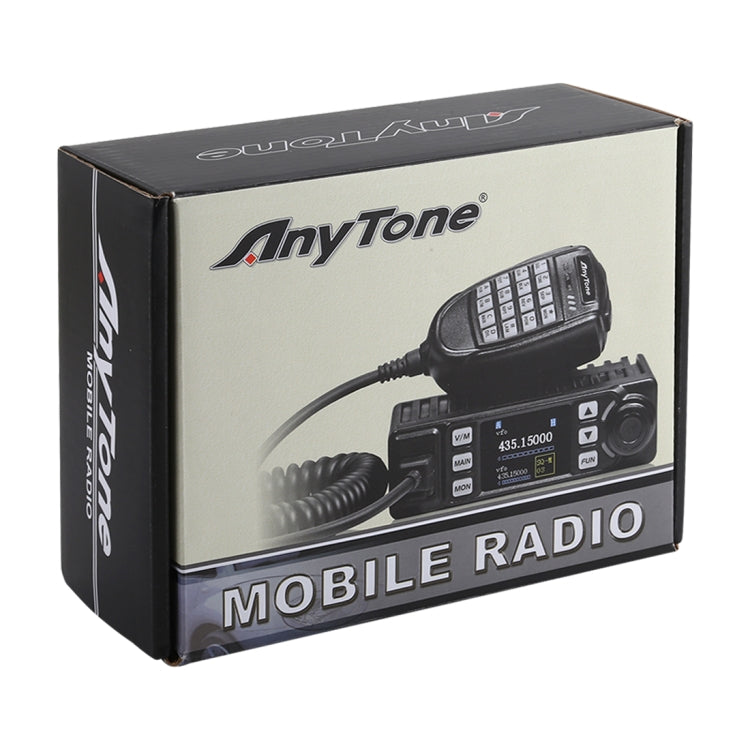 Radio mobile AnyTone AT-779UV VHF / UHF double bande 200 canaux 25W FM pour voiture, talkie-walkie