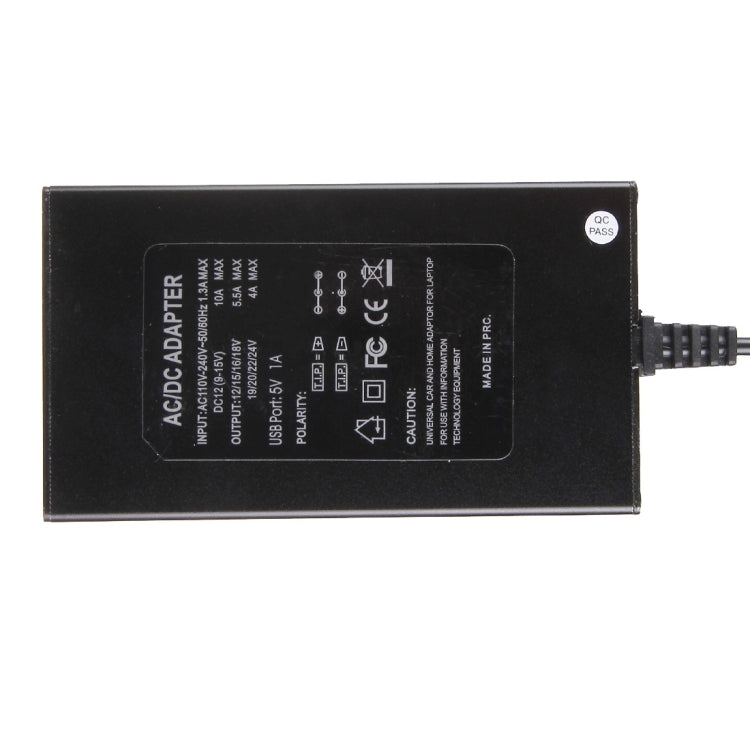 Chargeur universel 100W pour ordinateur portable avec chargeur voiture, adaptateur secteur, 8 adaptateurs d'alimentation et 1 port USB pour Samsung, Sony, Asus, Acer, IBM, HP, DELL, prises UK, AU, EU, UK