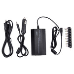 Chargeur universel 100W pour ordinateur portable avec chargeur voiture, adaptateur secteur, 8 adaptateurs d'alimentation et 1 port USB pour Samsung, Sony, Asus, Acer, IBM, HP, DELL, prises UK, AU, EU, UK