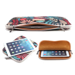 Housse Lisen 10 pouces à manches, sacoche zippée Feuilles colorées pour iPad Air 2, iPad Air, iPad 4, iPad New, Galaxy Tab A 10.1, Lenovo Yoga 10.1 pouces, Microsoft Surface Pro 10.6, ordinateurs portables / tablettes 10 pouces et moins, 10 pouces