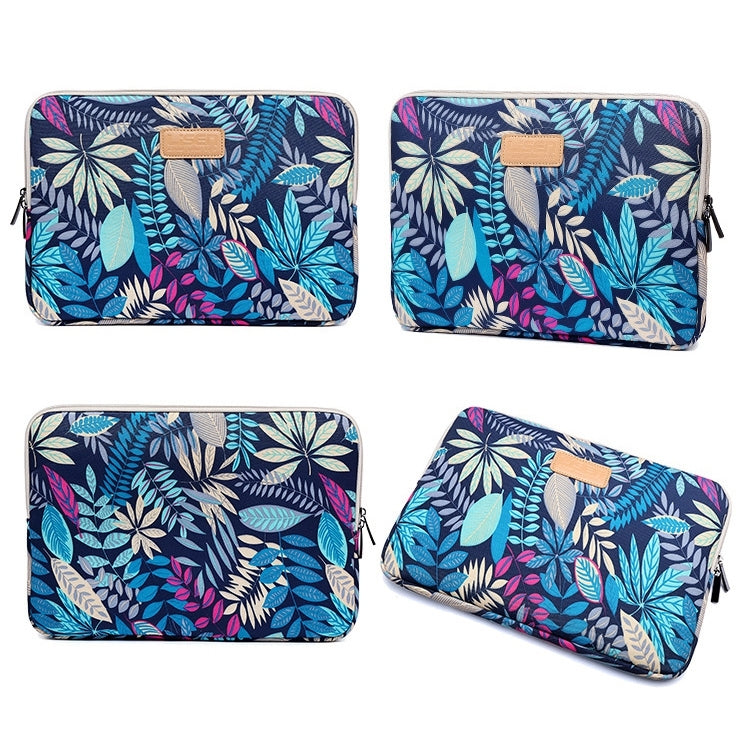 Housse Lisen 14 pouces à manches, sacoche zippée Feuilles colorées pour Macbook, Samsung, Lenovo, Sony, DELL Alienware, CHUWI, ASUS, HP, ordinateurs portables 14 pouces et moins, 14 pouces
