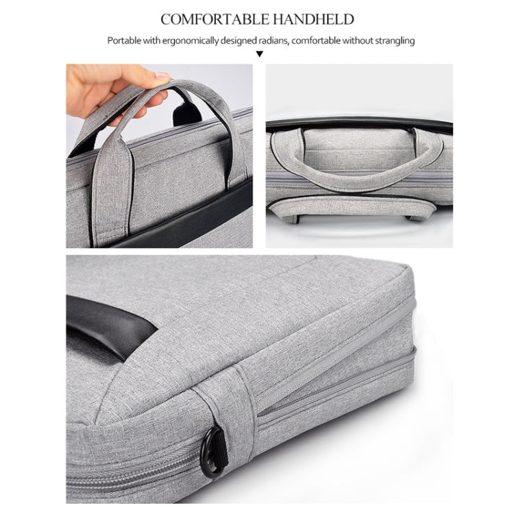 Sacoche portable imperméable en tissu Oxford DJ06, résistante à l'usure, extensible pour ordinateurs portables 13,3 pouces, avec bandoulière détachable, 13,3 pouces