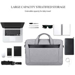 Sacoche portable imperméable en tissu Oxford DJ06, résistante à l'usure, extensible pour ordinateurs portables 13,3 pouces, avec bandoulière détachable, 13,3 pouces