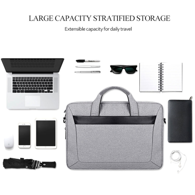 Sacoche portable imperméable en tissu Oxford DJ06, résistante à l'usure, extensible pour ordinateurs portables 13,3 pouces, avec bandoulière détachable, 13,3 pouces