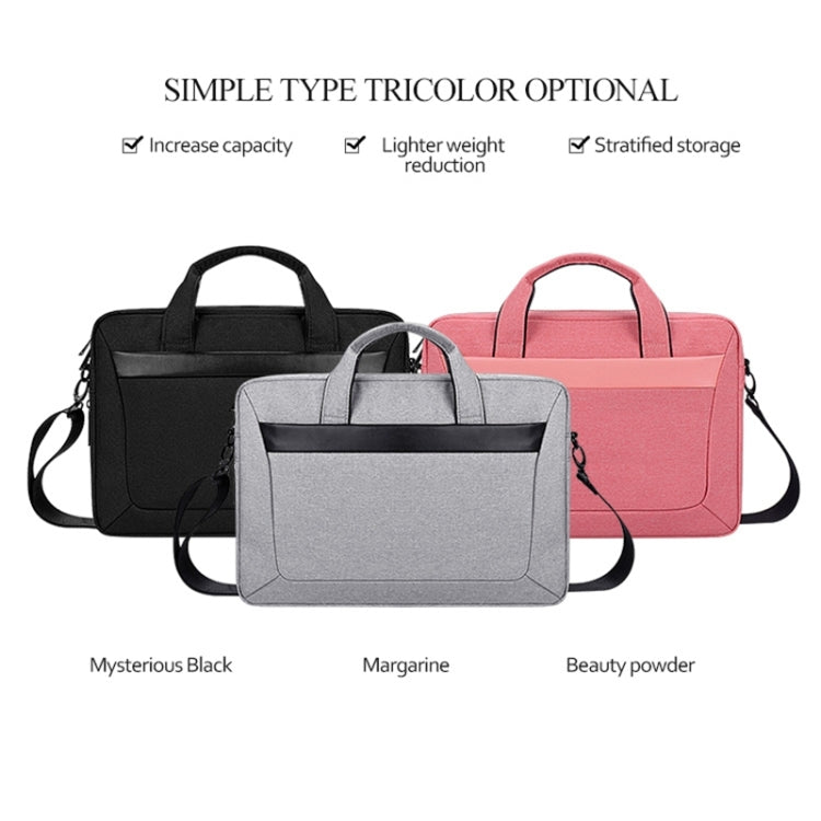 Sacoche portable imperméable en tissu Oxford DJ06, résistante à l'usure, extensible pour ordinateurs portables 13,3 pouces, avec bandoulière détachable, 13,3 pouces