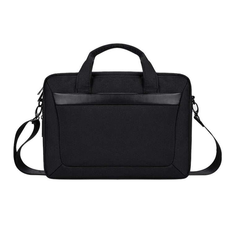 Sac pour ordinateur portable portable extensible en tissu Oxford imperméable et résistant à l'usure DJ06 pour ordinateurs portables de 15,4 pouces, avec bandoulière détachable, 15,4 pouces