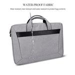 Sac pour ordinateur portable portable extensible en tissu Oxford imperméable et résistant à l'usure DJ06 pour ordinateurs portables de 15,4 pouces, avec bandoulière détachable, 15,4 pouces