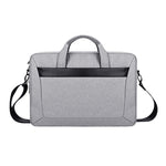 Sac pour ordinateur portable portable extensible en tissu Oxford imperméable et résistant à l'usure DJ06 pour ordinateurs portables de 15,4 pouces, avec bandoulière détachable, 15,4 pouces