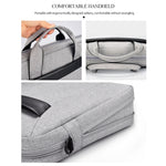 Sac pour ordinateur portable portable extensible en tissu Oxford imperméable et résistant à l'usure DJ06 pour ordinateurs portables de 15,6 pouces, avec bandoulière détachable, 15,6 pouces