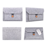 Sac intérieur en feutre multi-usage avec bouton pour ordinateur portable 12,5 pouces, 12,5 pouces