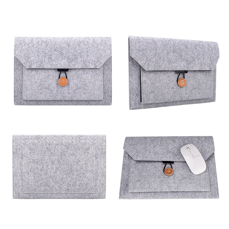 Sac intérieur en feutre multi-usage avec bouton pour ordinateur portable 12,5 pouces, 12,5 pouces