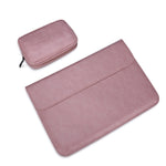 Sac intérieur pour ordinateur portable en cuir PU avec boucle magnétique horizontale invisible PU01S pour ordinateurs portables de 14,1 pouces, avec petite pochette, 14,1 pouces avec petite pochette
