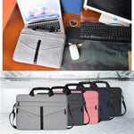 Sac pour ordinateur portable 14,1 pouces, respirant, résistant à l'usure, mode affaires, bandoulière épaule et poignée, fermeture éclair, 14,1 pouces