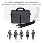 Sac pour ordinateur portable 14,1 pouces, respirant, résistant à l'usure, mode affaires, bandoulière épaule et poignée, fermeture éclair, 14,1 pouces