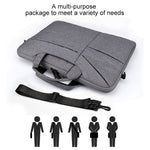 ST02S Waterproof Tear Resistance Hidden Portable Strap One-shoulder Handbag for 14.1 inch Laptops, with Suitcase Belt, ST02S 14.1 inch Black, ST02S 14.1 inch Dark Gray, ST02S 14.1 inch Pink, ST02S 14.1 inch Light Grey, ST02S 14.1 inch Navy Blue