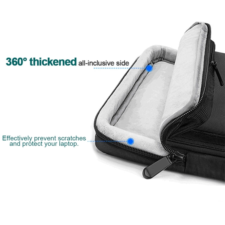 Sacoche pour ordinateur portable imperméable en nylon pour ordinateurs portables de 15-15,6 pouces avec sangle pour chariot de coffre, 15-15,6 pouces