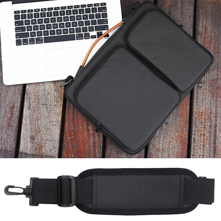 Sacoche pour ordinateur portable imperméable en nylon pour ordinateurs portables de 15-15,6 pouces avec sangle pour chariot de coffre, 15-15,6 pouces