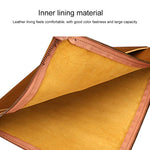 Sacoche universelle en cuir véritable pour ordinateur portable et tablette avec fermeture éclair pour 13,3 pouces et moins, 13,3 pouces
