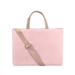 Sac à main bandoulière étanche en PU pour ordinateur portable 13,3 pouces, 13,3 pouces (rose), 13,3 pouces (blanc)