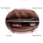 Sac à main bandoulière étanche en PU pour ordinateur portable 13,3 pouces, 13,3 pouces (rose), 13,3 pouces (blanc)