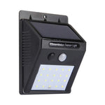20 LED pour cour / jardin / maison / allée / escaliers / mur extérieur, 20 LED lumière blanche