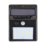 20 LED pour cour / jardin / maison / allée / escaliers / mur extérieur, 20 LED lumière blanche