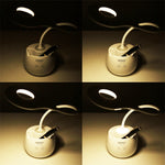 28 LED col de cygne flexible, design anneau creux, lumière de protection des yeux avec porte-stylo / fonction veilleuse, TGX-772