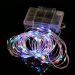50 LED Boîte à Piles 3 x AA Guirlande Lumineuse Décorative avec Télécommande, DC 5V, Lumière Multicolore/Télécommande, Lumière Blanche/Télécommande, Blanc Chaud/Télécommande