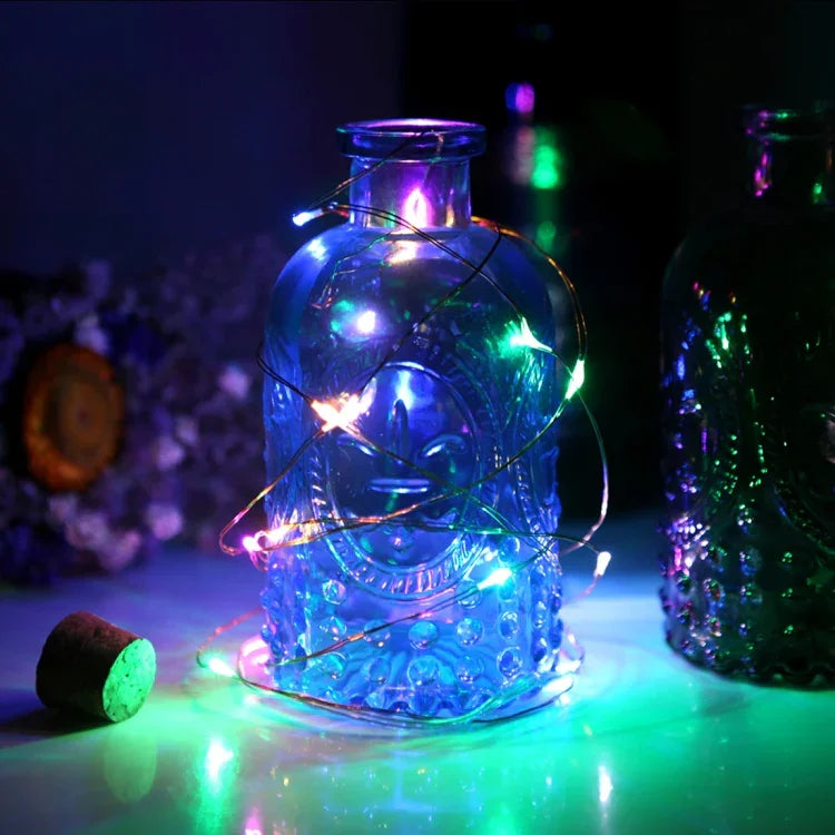 50 LED Boîte à Piles 3 x AA Guirlande Lumineuse Décorative avec Télécommande, DC 5V, Lumière Multicolore/Télécommande, Lumière Blanche/Télécommande, Blanc Chaud/Télécommande