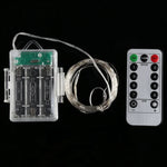 50 LED Boîte à Piles 3 x AA Guirlande Lumineuse Décorative avec Télécommande, DC 5V, Lumière Multicolore/Télécommande, Lumière Blanche/Télécommande, Blanc Chaud/Télécommande