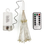 150 LED Boîte à Piles Lumière Décorative LED avec Télécommande, Lumière Colorée 30CM, Lumière Blanche 30CM, Blanc Chaud 30CM