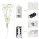 150 LED Boîte à Piles Lumière Décorative LED avec Télécommande, Lumière Colorée 30CM, Lumière Blanche 30CM, Blanc Chaud 30CM