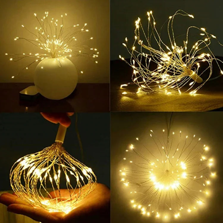 150 LED Boîte à Piles Lumière Décorative LED avec Télécommande, Lumière Colorée 30CM, Lumière Blanche 30CM, Blanc Chaud 30CM