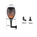 96 LED Lampe solaire à flamme, éclairage extérieur pour jardin et pelouse, torche de paysage