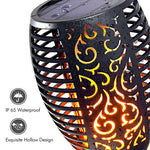 96 LED Lampe solaire à flamme, éclairage extérieur pour jardin et pelouse, torche de paysage