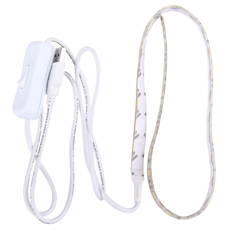 Époxy IP65 étanche 30 LED 5050 SMD avec câble d'interrupteur prolongé de 1 m, largeur : 10 mm