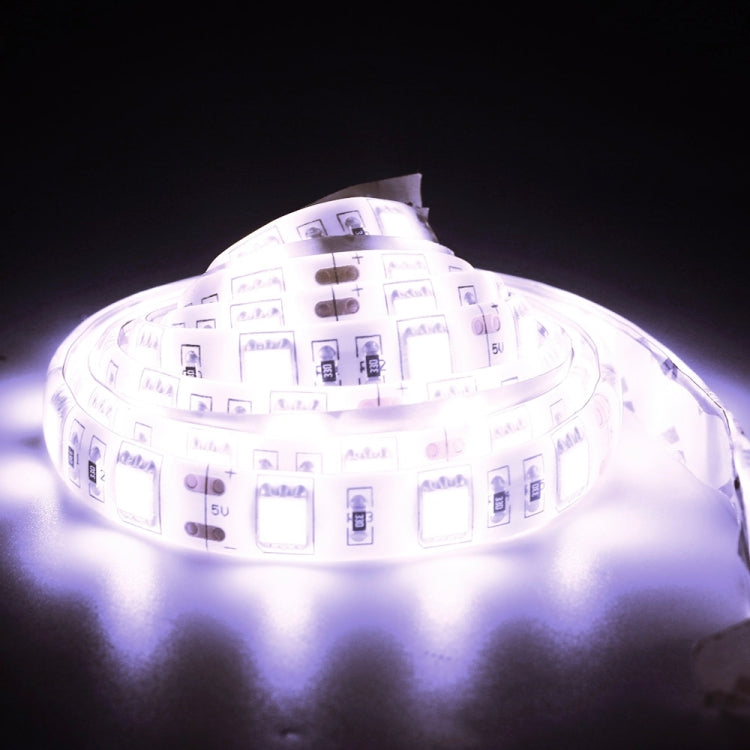 Époxy IP65 étanche 30 LED 5050 SMD avec câble d'interrupteur prolongé de 1 m, largeur : 10 mm