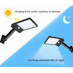 Lampe plate solaire 6W 800LM 48 LED avec télécommande et support