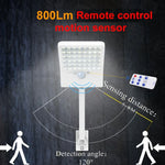 Lampe plate solaire 6W 800LM 48 LED avec télécommande et support
