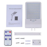 Lampe plate solaire 6W 800LM 48 LED avec télécommande et support